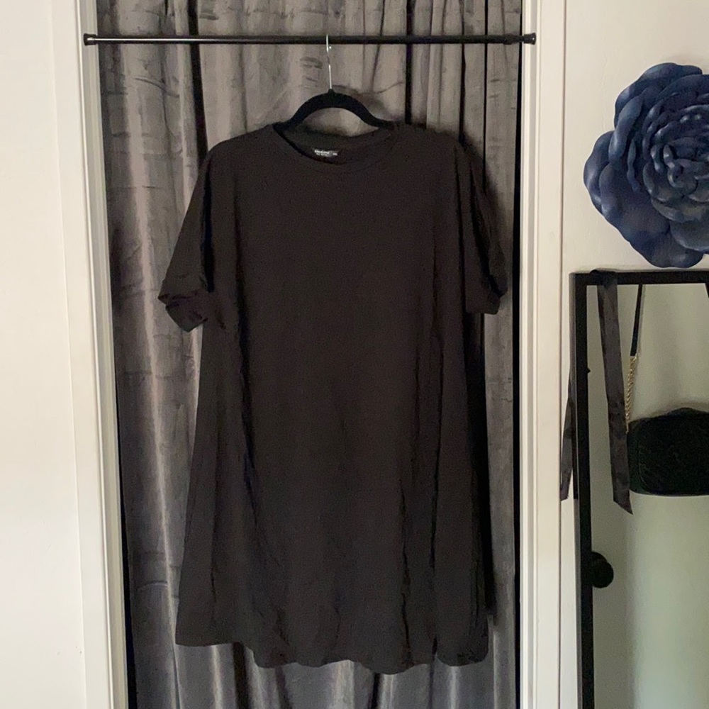 Shein XL Black T-shirt Dress